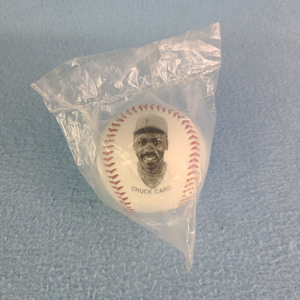 Florida Marlins Baseball photo ball - Chuck Carr- in original packaging - new